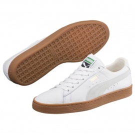 Puma Basket Classic Gum Deluxe M 365366 01 scarpe bianca 1
