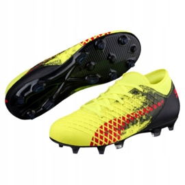 Scarpe da calcio Puma Furure 18.4 Fg Ag Jr 104346 01 multicolore giallo 1
