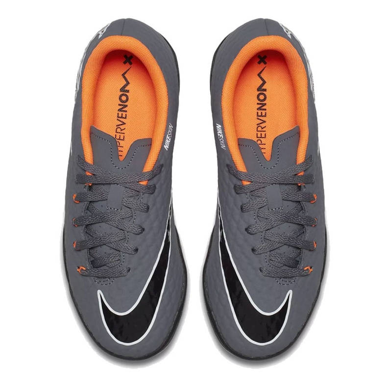 Scarpe da calcio Nike Hypervenom PhantomX 3 Academy Tf Jr AH7294-081-S grigio grigio 2