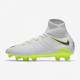Scarpe da calcio Nike Hypervenom Phantom 3 Elite Dynamic Fit Fg Jr AJ3791-107 bianco bianco 1