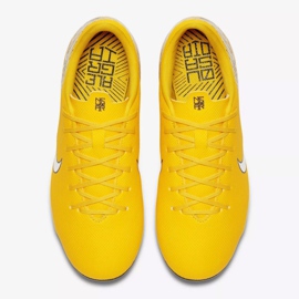 Nike Mercurial Vapor 12 Academy Neymar Mg Jr AO2896-710 scarpe da calcio multicolore giallo 2