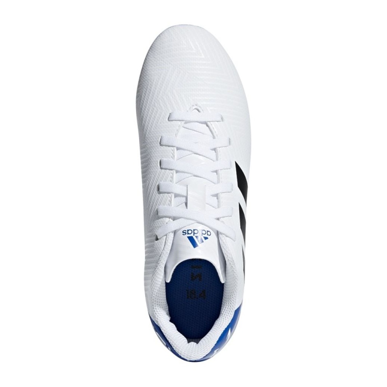 Scarpe da calcio Adidas Nemeziz Messi 18.4 Fg Jr DB2369 multicolore bianca 1