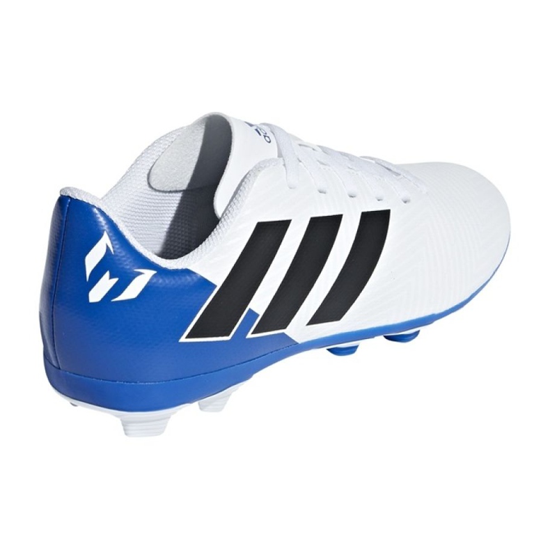 Scarpe da calcio Adidas Nemeziz Messi 18.4 Fg Jr DB2369 multicolore bianco 2