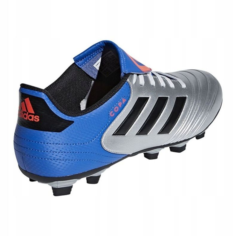 Scarpe da calcio Adidas Copa 18.4 FxG M DB2458 grigio argento 1