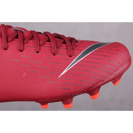 Nike Mercurial Vapor 12 Academy Gs Mg Jr AH7347-606 scarpe da calcio rosso rosso 1