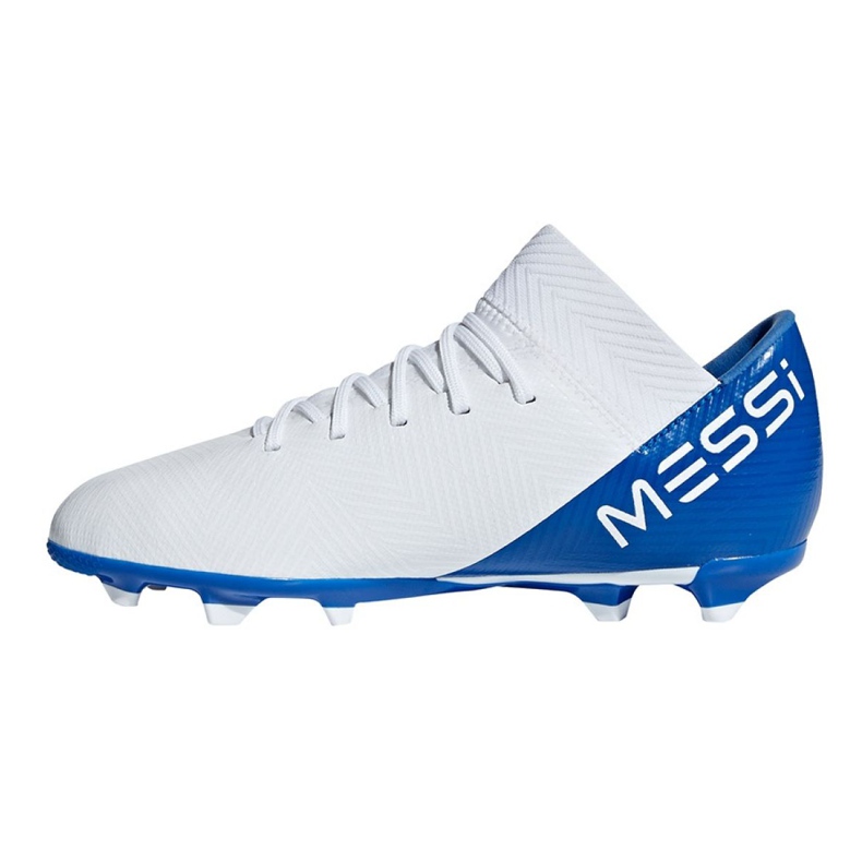 Scarpe da calcio Adidas Nemeziz Messi 18.3 FxG Jr DB2364 multicolore bianca 1