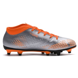 Scarpe da calcio Puma One 4 Syn Fg Jr 104782 01 multicolore grigio 1