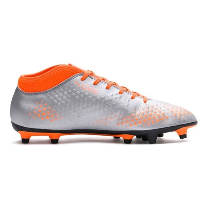 Scarpe da calcio Puma One 4 Syn Fg M 104749 01 multicolore argento 1