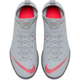 Nike Mercurial Superfly X 6 Club Tf Jr AH7345 060 Scarpe da calcio bianche bianca bianca 1