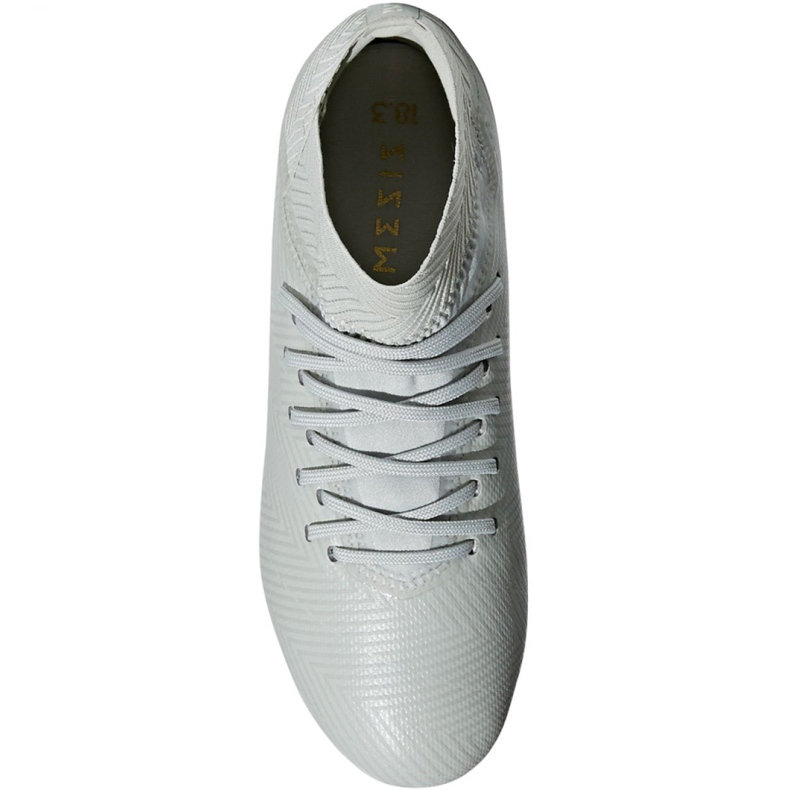 Le scarpe da calcio adidas Nemeziz 18.3 Fg Jr DB2353 bianco bianco 1