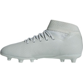 Le scarpe da calcio adidas Nemeziz 18.3 Fg Jr DB2353 bianco bianco 2