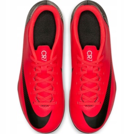 Nike Mercurial Vapor 12 Club Gs CR7 FG / MG Jr AJ3095-600 Scarpe da calcio multicolore rosso 2