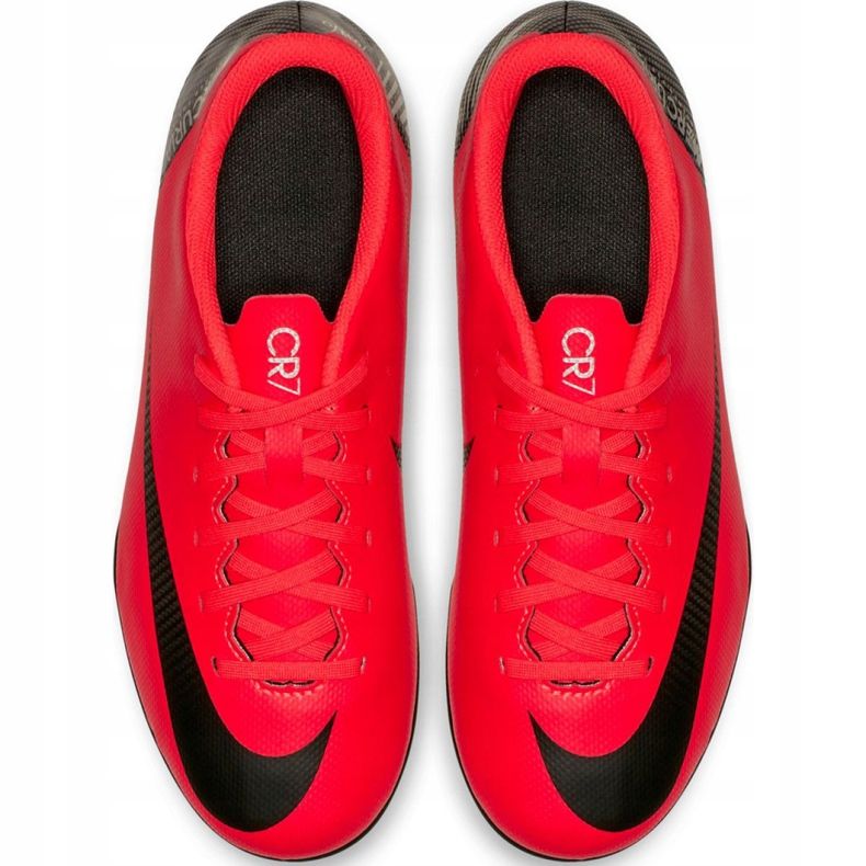 Nike Mercurial Vapor 12 Club Gs CR7 FG / MG Jr AJ3095-600 Scarpe da calcio multicolore rosso 2