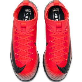 Scarpa da calcio Nike Mercurial Superfly X 6 Academy Gs CR7 Tf Jr AJ3112-600 rosso rosso 1