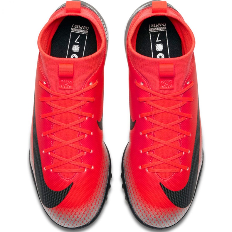 Scarpa da calcio Nike Mercurial Superfly X 6 Academy Gs CR7 Tf Jr AJ3112-600 rosso rosso 1