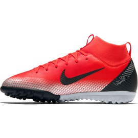 Scarpa da calcio Nike Mercurial Superfly X 6 Academy Gs CR7 Tf Jr AJ3112-600 rosso rosso 2