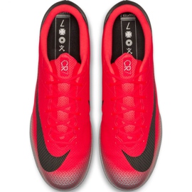 Scarpe indoor Nike Mercurial Vapor X 12 Academy CR7 Ic M AJ3731-600 rosso rosso 1