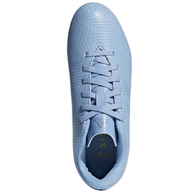 Scarpe da calcio Adidas Nemeziz Messi 18.4 FxG Jr DB2368 multicolore blu 2