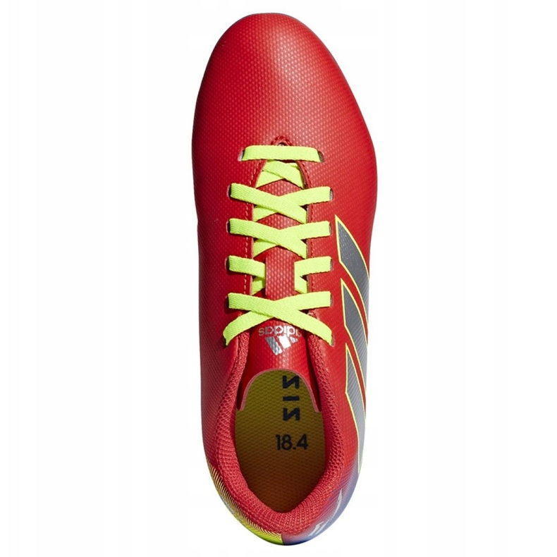 Scarpe da calcio Adidas Nemeziz Messi 18.4 FxG Jr CM8630 multicolore rosso 1