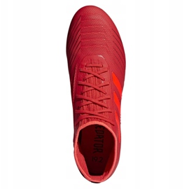 Scarpe da calcio Adidas Predator 19.2 Fg M D97940 multicolore rosso 2