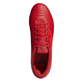 Scarpe da calcio Adidas Predator 19.4 Tf M D97973 rosso rosso 2