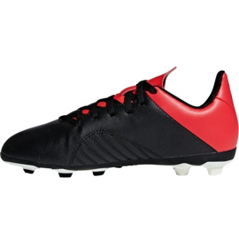Scarpe da calcio Adidas X 18.4 FxG Jr BB9378 nero nero 2