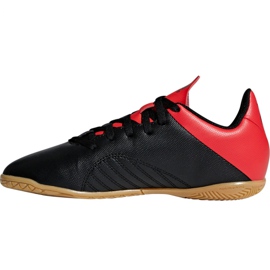 Scarpe indoor adidas X 18.4 In Jr B9409 nero nero 2