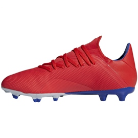 Scarpe da calcio Adidas X 18.3 Fg M BB9367 multicolore rosso 2