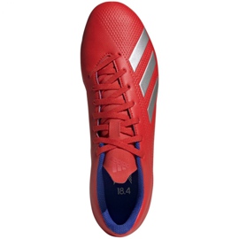 Scarpe da calcio Adidas X 18.4 Fg M BB9376 multicolore rosso 1