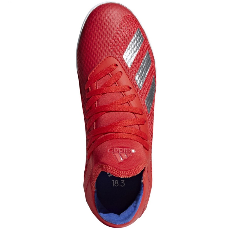 Scarpe indoor adidas X 18.3 In Jr BB9396 multicolore rosso 1