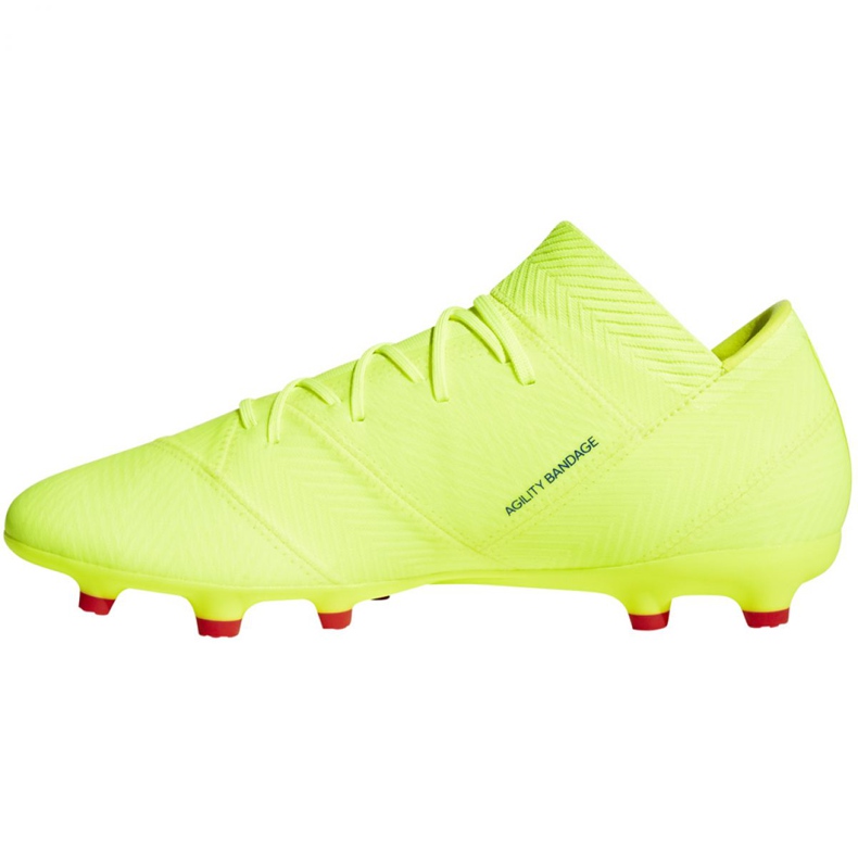 Scarpe da calcio Adidas Nemeziz 18.2 Fg M BB9431 giallo giallo 1