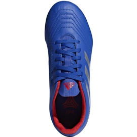 Scarpe da calcio Adidas Predator 19.4 Tf Jr CM8556 multicolore blu 2