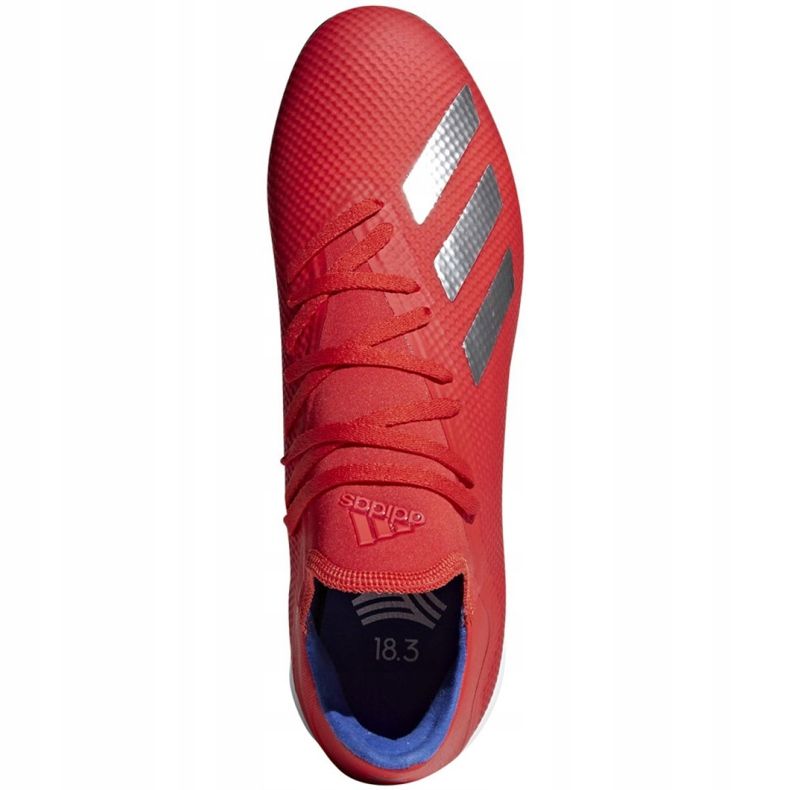 Scarpe da calcio Adidas X 18.3 Tf M BB9399 multicolore arance e rosse 1