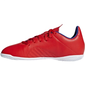 Scarpe indoor adidas X 18.4 In Jr BB9410 multicolore rosso 2