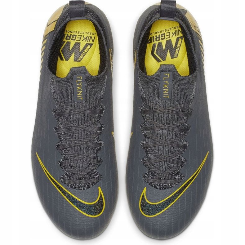 Nike Mercurial Superfly 6 Elite Fg Jr AH7340-070 scarpe da calcio nero grigio 1