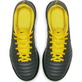 Nike Tiempo Legend 7 Club Tf Jr AH7261-070 scarpe da calcio nero grigio 2