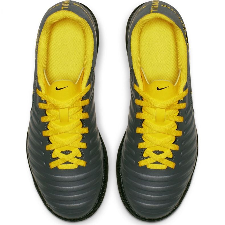 Nike Tiempo Legend 7 Club Tf Jr AH7261-070 scarpe da calcio nero grigio 2