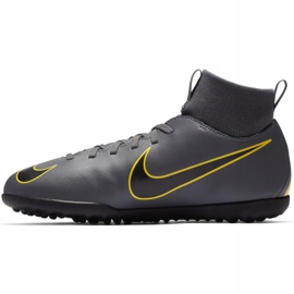 Nike Mercurial Superfly X 6 Club Tf Jr AH7345-070 scarpe da calcio nero grigio 1