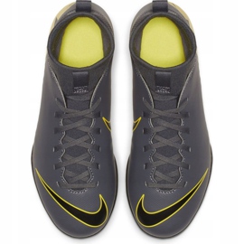 Nike Mercurial Superfly X 6 Club Tf Jr AH7345-070 scarpe da calcio nero grigio 2