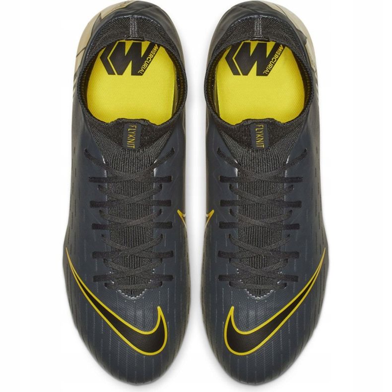 Nike Mercurial Superfly 6 Pro Fg M AH7368-070 scarpe da calcio nero grigio 2