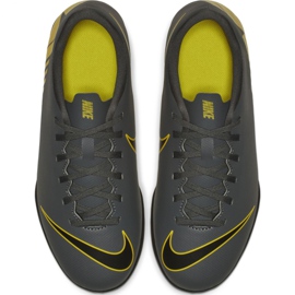 Nike Mercurial Vapor X 12 Club Tf Jr AH7355-070 scarpe da calcio nero grigio 2