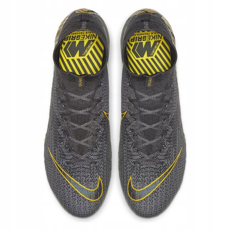 Nike Mercurial Superfly 6 Elite Ag Pro M AH7377-070 scarpe da calcio nero grigio 2