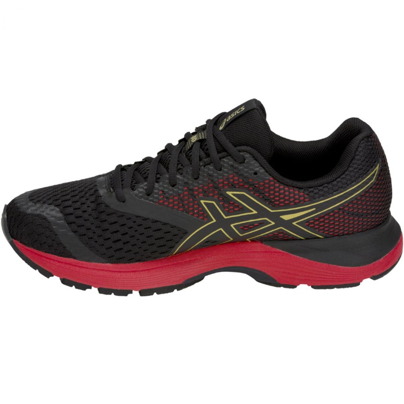 Scarpe da corsa Asics Gel Pulse 10 M 1011A604-001 nero rosso giallo 2