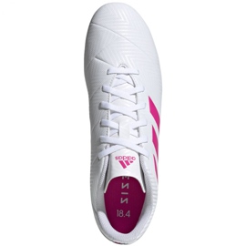 Scarpe da calcio Adidas Nemeziz 18.4 FxG M D97990 bianca multicolore 1