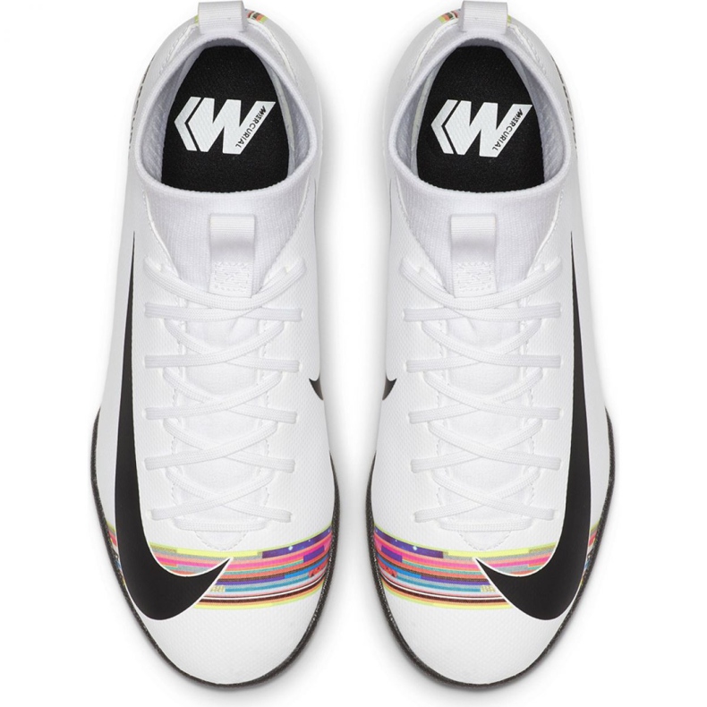 Scarpe indoor Nike Mercurial Superfly X 6 Academy Ic Jr AJ3110-109 multicolore bianca 2