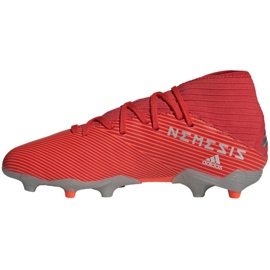 Scarpe da calcio Adidas Nemeziz 19.3 Fg Jr F99951 rosso rosso 2