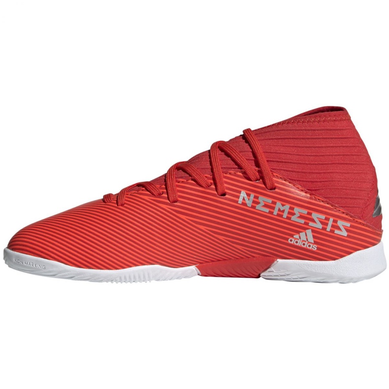 Scarpe indoor adidas Nemeziz 19.3 In Jr F99945 rosso rosso 2