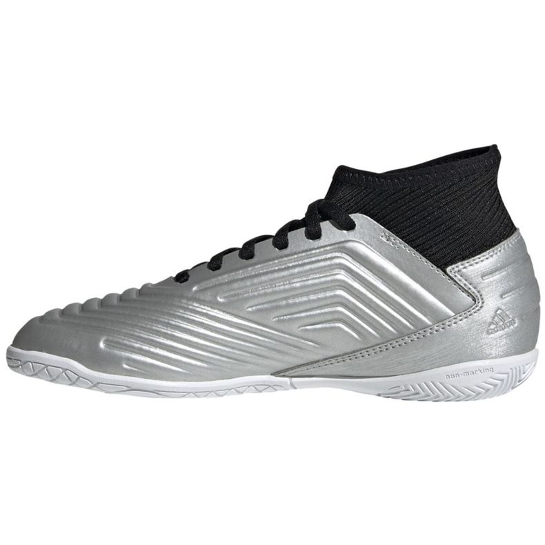 Scarpe indoor adidas Predator 19.3 In Jr G25806 grigio d'argento 1