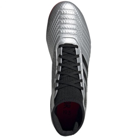 Scarpe da calcio Adidas Predator 19.3 Fg M F35595 rosso d'argento 2