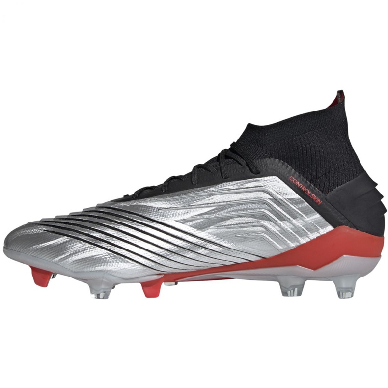 Scarpe da calcio Adidas Predator 19.1 Fg M F35607 grigio argento 1